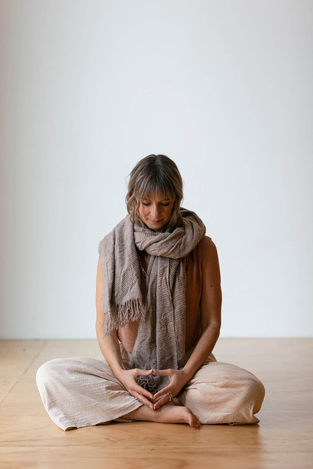 Bryony Lancaster teaching mindfulness and breath awareness